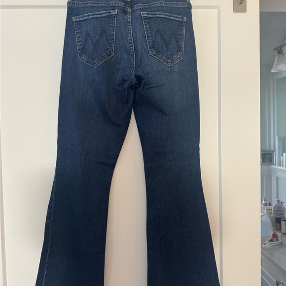 MOTHER Dark Blue Flare Jeans - Picture 3 of 5